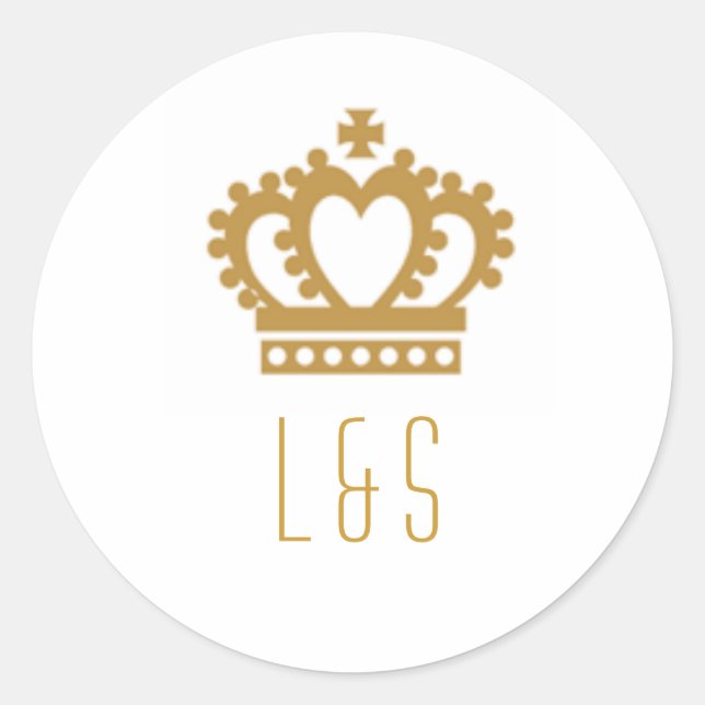 Regal Kärlek Runt Klistermärke (Framsida)
