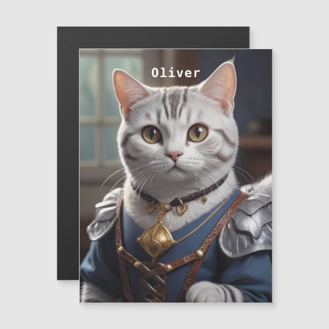 Regal Knight American Shorthair Cat Majestic (Fram/baksida)