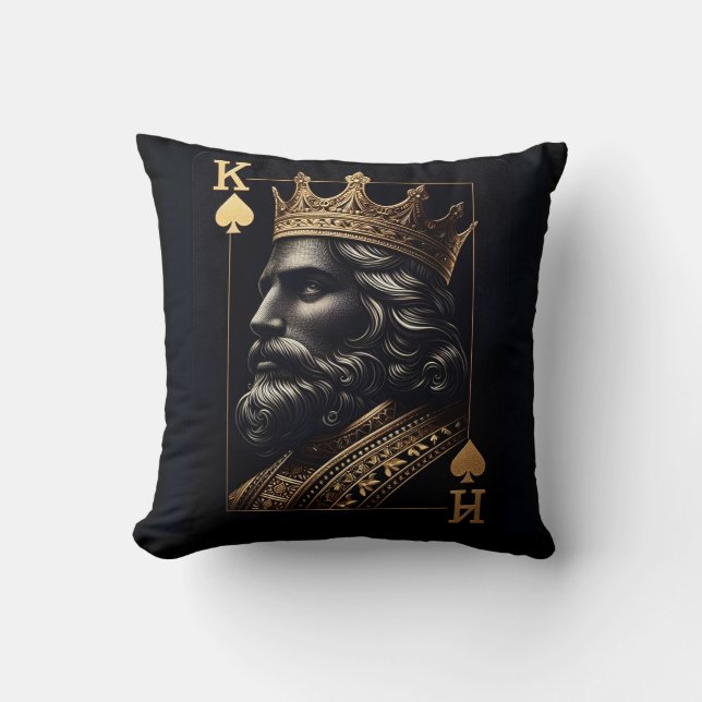 Regal Kung i Spades Kudde (Framsida)