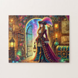 Regal Lady Pirate Starry Portal Nautical Gift Pussel