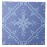 Regal Lattice Kakelplatta<br><div class="desc">Regal Lattice features a subdued elegance with a harmonious lattice structure framing stylized floral emblems. The overall design is rendered in soft shades of blue, creating a tone-on-tone appearance that feels both vintage and modern. With its delicate yet structured symmetry, this tile evokes a sense of refined grace, making it...</div>