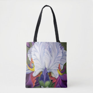 Regal Lila Iris Tote Tygkasse