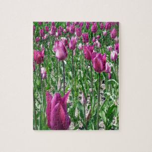 Regal Lila Tulips Pussel