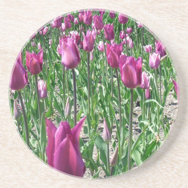 Regal Lila Tulips Underlägg (Framsidan)