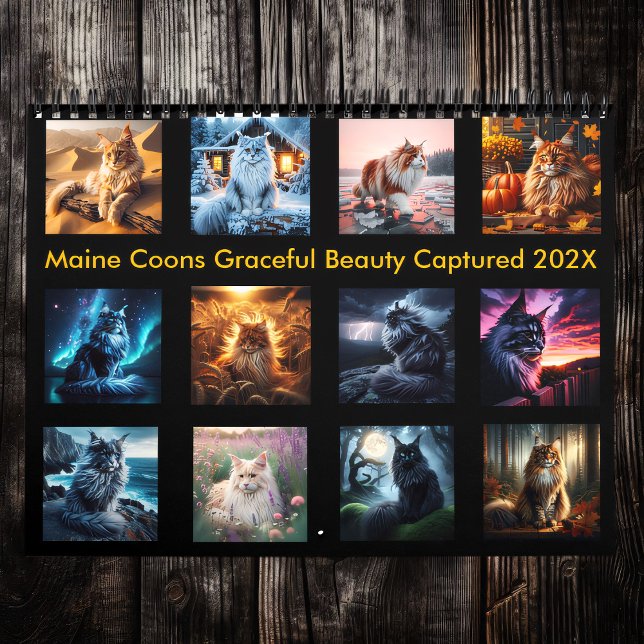 Regal Maine Coons: 202X fångst av grym ballast Kalender (Skapare uppladdad)