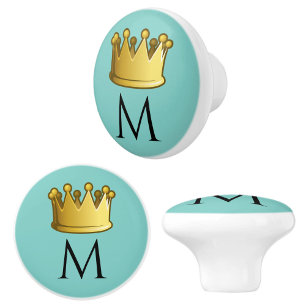Regal Monogram Krona Soft Seafoam Grönt Knopp
