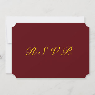 Regal OSA: Burgundy & Guld Edition Inbjudningar
