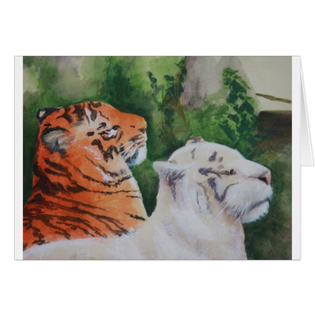 Regal Pair Hälsningskort (Framsidan Horizontal)