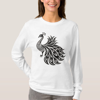 Regal Peacock Elegance T-shirt Design