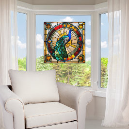 Regal Peacock Faux-glaset