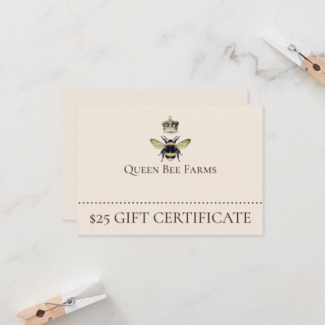 Regal Queen Bee Apiary Farm Kort (Fram/Back In Situ)