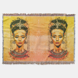 Regal Queen of Egypten - Modern Neo-Pharaoh Art Filt