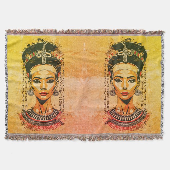 Regal Queen of Egypten - Modern Neo-Pharaoh Art Filt (Framsidan)