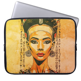Regal Queen of Egypten - Modern Neo-Pharaoh Art Laptop Fodral