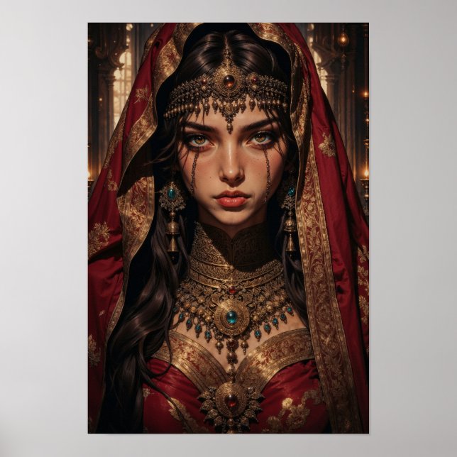 Regal Queen of Shadows Wall Art Poster (Framsidan)