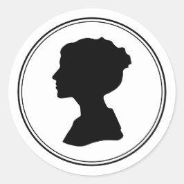 Regal ReEmergency Bröllop kuvert Stickers Runt Klistermärke