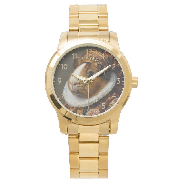 Regal Renaissance Guinea Gris Porträtt Armbandsur (Framsida)