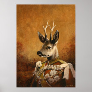 Regal Roe Hjort Poster