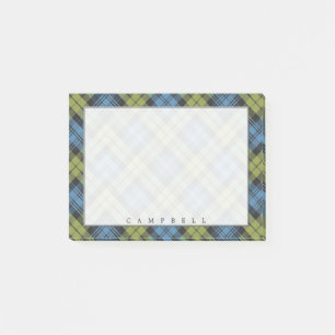 Regal Scottish Campbell Family Tartan Post-it Block