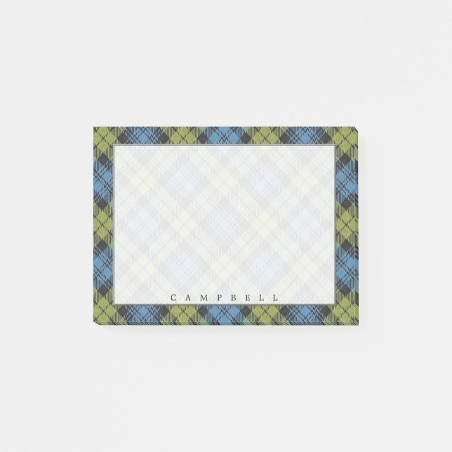 Regal Scottish Campbell Family Tartan Post-it Block (Framsida)