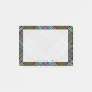 Regal Scottish Klan Andersson Tartan Post-it Block