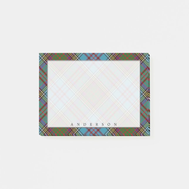 Regal Scottish Klan Andersson Tartan Post-it Block (Framsida)