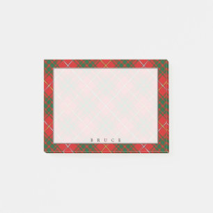 Regal Scottish Klan Bruce Tartan Post-it Block