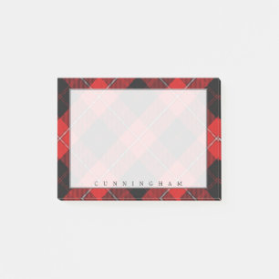 Regal Scottish Klan Cunningham Tartan Post-it Block