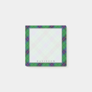 Regal Scottish Klan Davidson Tartan Post-it Block