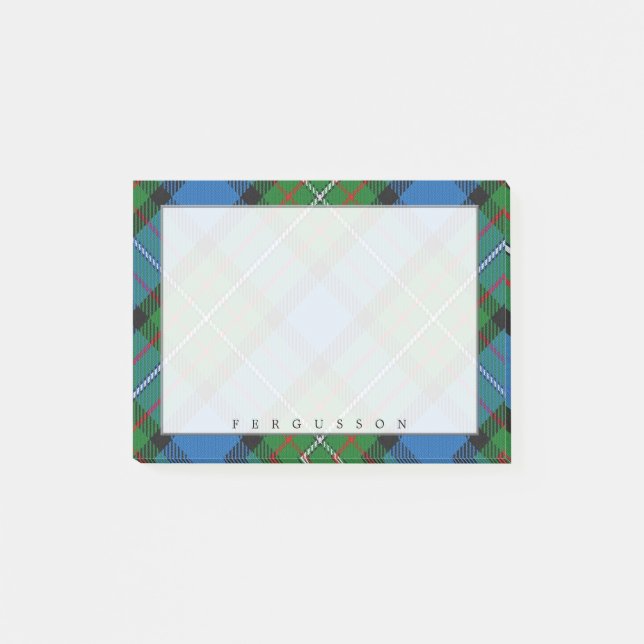 Regal Scottish Klan Fergusson Tartan Post-it Block (Framsida)