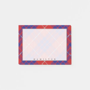 Regal Scottish Klan Hamilton Tartan Post-it Block
