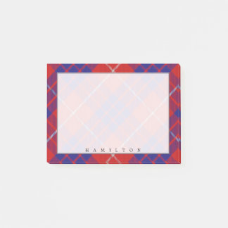 Regal Scottish Klan Hamilton Tartan Post-it Block