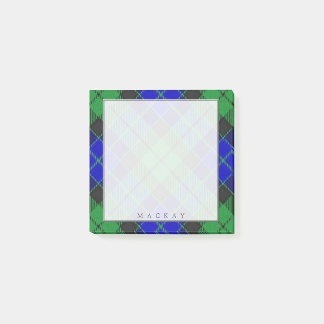 Regal Scottish Klan MacKay Tartan Post-it Block (Framsida)