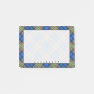 Regal Scottish Klan MacLellan Tartan Post-it Block