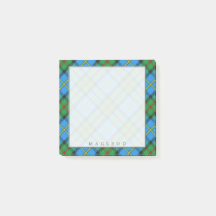 Regal Scottish Klan MacLeod of Harris Tartan Post-it Block