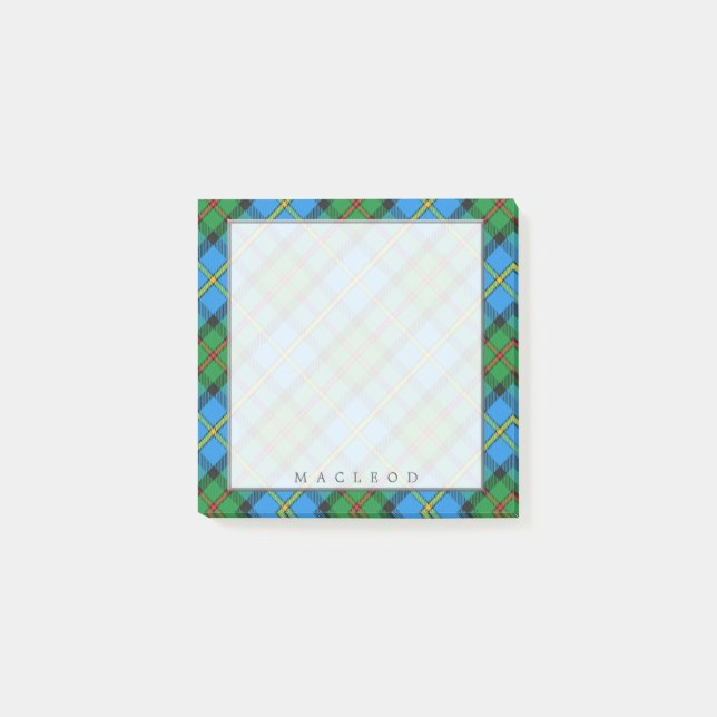 Regal Scottish Klan MacLeod of Harris Tartan Post-it Block (Framsida)