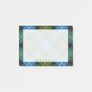 Regal Scottish Klan MacNeil Tartan Post-it Block