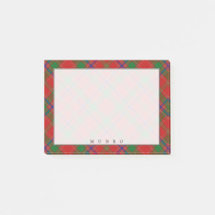 Regal Scottish Klan Munro Tartan Post-it Block