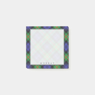 Regal Scottish Klan Murray Tartan Post-it Block