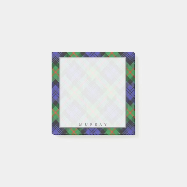 Regal Scottish Klan Murray Tartan Post-it Block (Framsida)