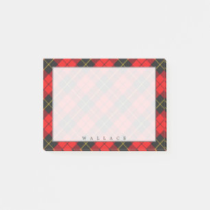 Regal Scottish Klan Wallace Tartan Post-it Block
