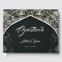 Regal Silver Flourish Grönt Bröllop