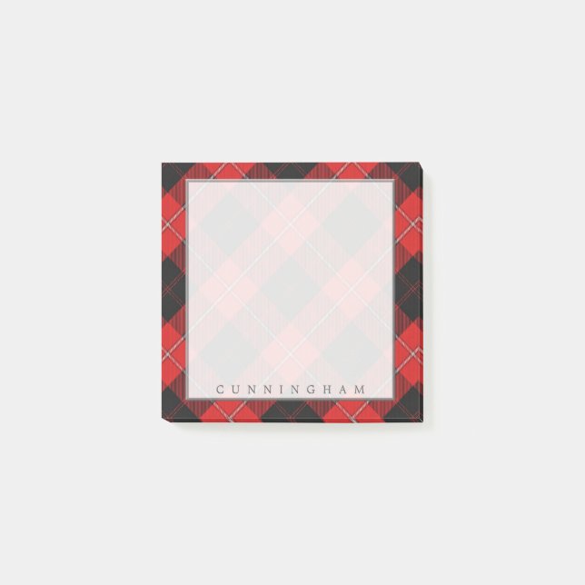 Regal skotsk klanCunningham Tartan Post-it Block (Framsida)