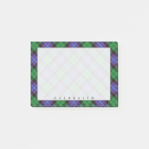 Regal skotsk klanGalbraith Tartan Post-it Block