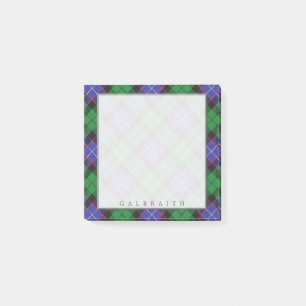 Regal skotsk klanGalbraith Tartan Post-it Block