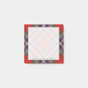 Regal skotsk klanMacFarlane Tartan Post-it Block