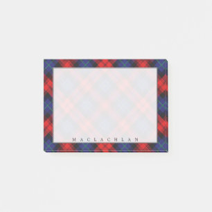 Regal skotsk klanMacLachlan Tartan Post-it Block