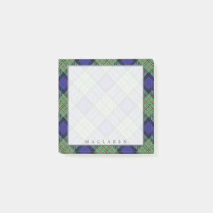 Regal skotsk klanMacLaren Tartan Post-it Block