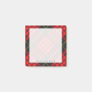 Regal skotsk klanMacQueen Tartan Post-it Block