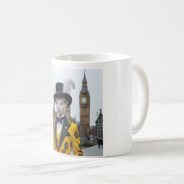 Regal Sphynx i sitt kostym i parlamentet Kaffemugg (Framsida höger)
